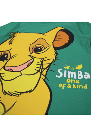 T-shirt Simba The Lion King Disney - Groen