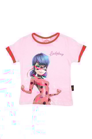 T-shirt Ladybug Disney - Roze