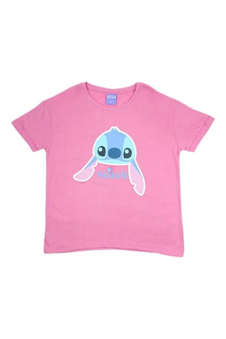 T-shirt Lilo en Stitch - Roze