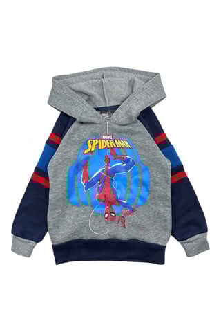 Sweater met capuchon Spider-Man Avengers Marvel - Gemêleerd Grijs