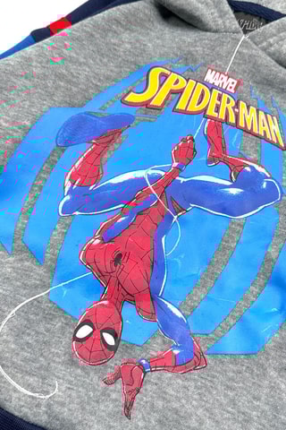 Sweater met capuchon Spider-Man Avengers Marvel - Gemêleerd Grijs