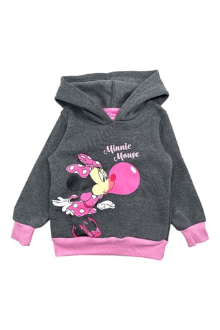 Sweater met Capuchon Minnie Disney - Gemêleerd Donkergrijs
