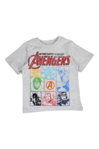T-shirt et short Avengers Marvel - Gris clair chiné