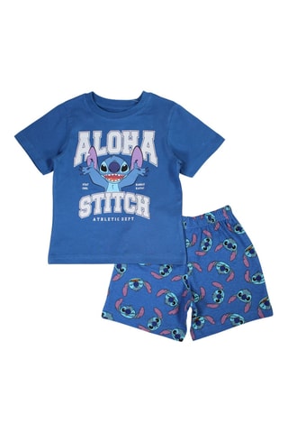 T-shirt en Short Stitch Lilo en Stitch Disney - Blauw