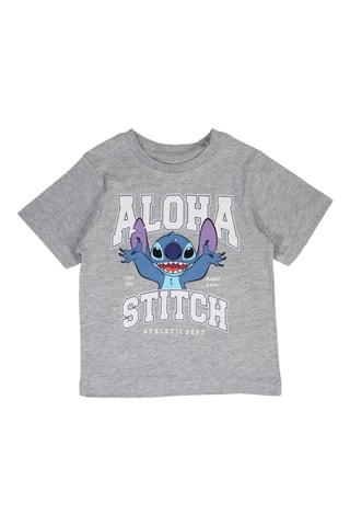 T-shirt en Short Stitch Lilo en Stitch Disney - Gemêleerd Lichtgrijs