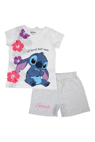 T-shirt en Short Stitch Lilo en Stitch Disney - Paars en Wit