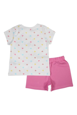 T-shirt en Short Stitch Lilo en Stitch Disney - Roze en Wit