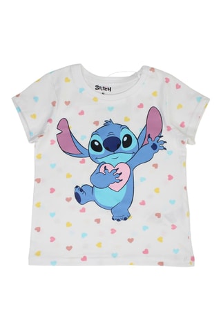 T-shirt en Short Stitch Lilo en Stitch Disney - Roze en Wit