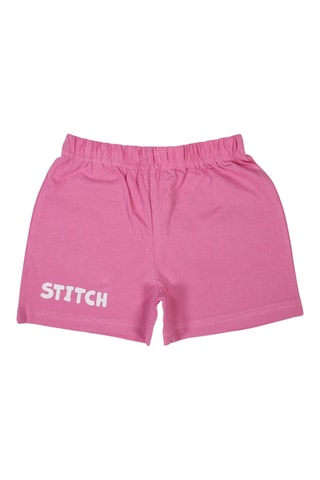 T-shirt en Short Stitch Lilo en Stitch Disney - Roze en Wit