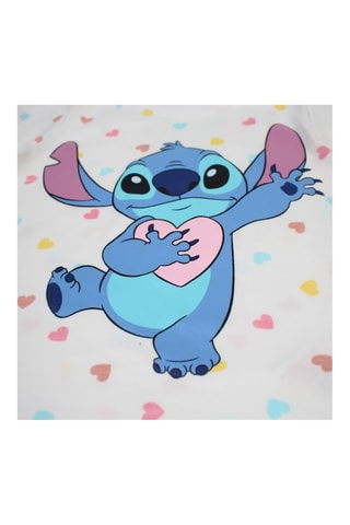 T-shirt en Short Stitch Lilo en Stitch Disney - Roze en Wit