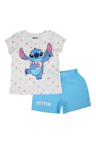 T-shirt en Short Stitch Lilo en Stitch Disney - Hemelsblauw en Wit