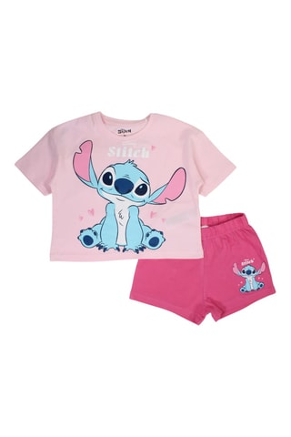 T-shirt en Short Stitch Lilo en Stitch Disney - Roze