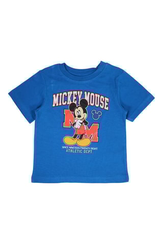 T-shirt en Short Mickey Disney - Koningsblauw en Rood