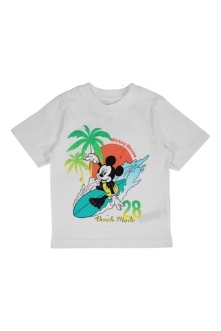 T-shirt en Short Mickey Disney - Oranje en Wit