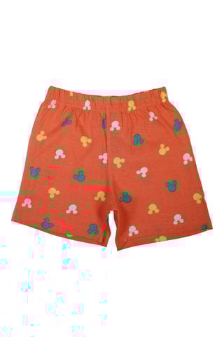 T-shirt en Short Mickey Disney - Oranje en Wit