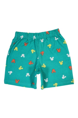T-shirt en Short Mickey Disney - Lichtgroen en Gemêleerd Lichtgrijs