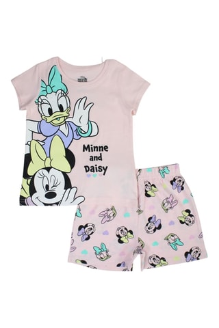T-shirt en Short Minnie en Katrien Disney - Poederroze