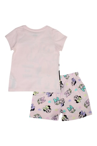 T-shirt en Short Minnie en Katrien Disney - Poederroze
