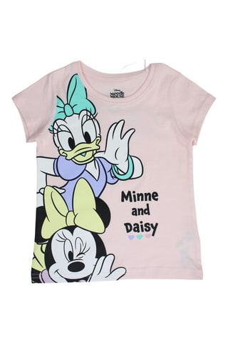 T-shirt en Short Minnie en Katrien Disney - Poederroze