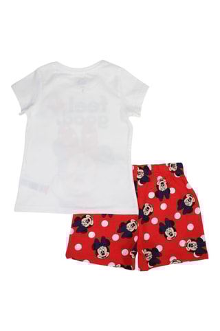 T-shirt en Short Minnie Disney - Wit