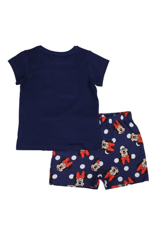 T-shirt en Short Minnie Disney - Marineblauw
