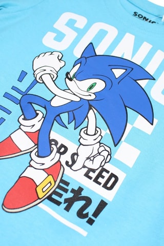 T-shirt en Short Sonic - Blauw