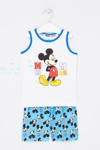 Débardeur et short Mickey Disney Bleu et blanc