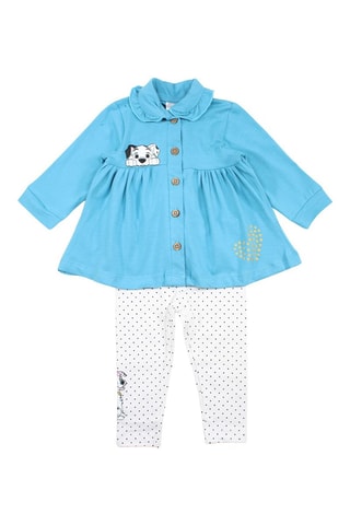 Blouse en Legging 101 Dalmatiërs Disney - Blauw en Wit