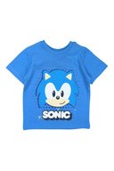 T-shirt en Short Sonic  Blauw en Gemêleerd Lichtgrijs