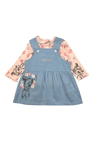 T-shirt & Tuinjurk Bambi Disney - Roze en Blauw