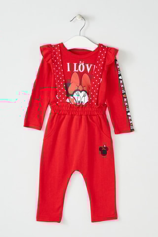 T-shirt en Broek Minnie Disney Rood