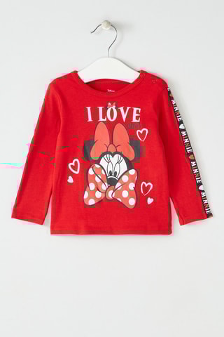 T-shirt en Broek Minnie Disney Rood