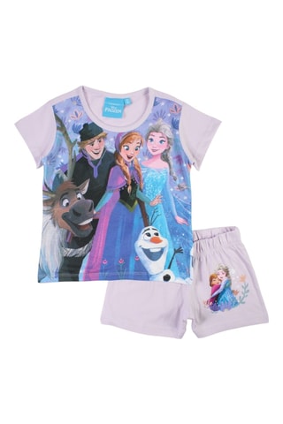 T-shirt en Short Frozen Disney - Paars