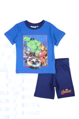 T-shirt en short Avengers Marvel - Blauw