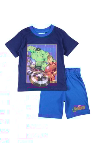 T-shirt en short Avengers Marvel - Marineblauw