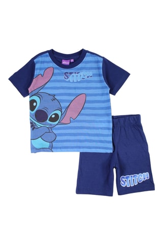 T-shirt en Short Stitch Lilo en Stitch Disney - Marineblauw