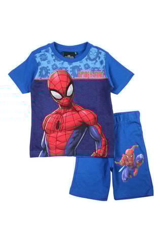 T-shirt en Short Spider-Man Avengers Marvel - Blauw