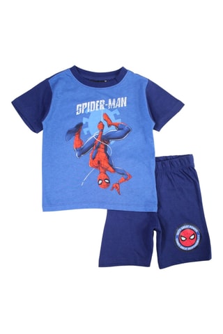 T-shirt en Short Spider-Man Avengers Marvel - Marineblauw