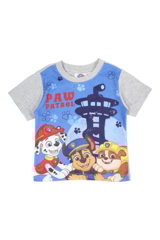 T-shirt en Short Paw Patrol - Gemêleerd Grijs en Blauw