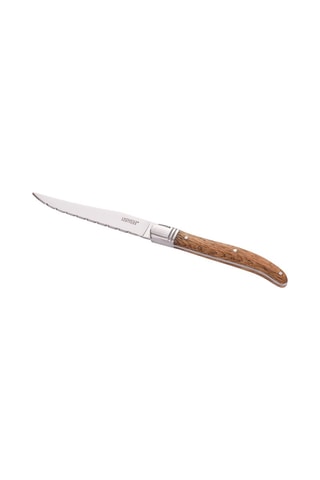 Coffret de 6 facas para bife em madeira de carvalho e aço inoxidável Heritage 10 cm