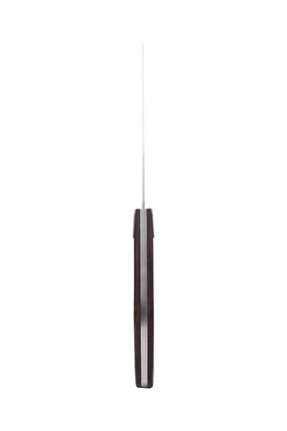 4 facas de carne em madeira de Wenge e aço inoxidável - 11 cm