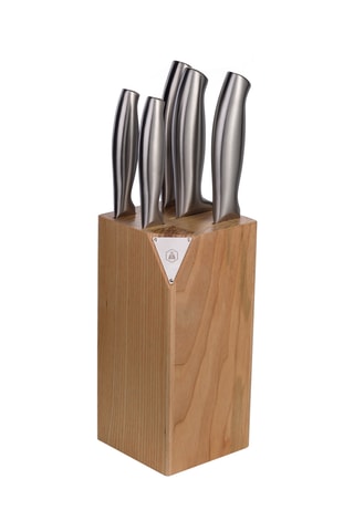 Bloco de 5 peças em aço inoxidável Ashwood