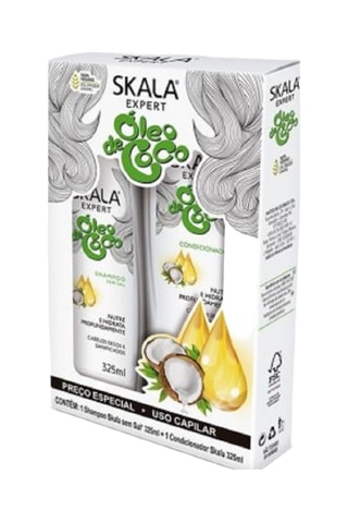 Set Skala Kokosolie - Beschadigd haar - 2 producten