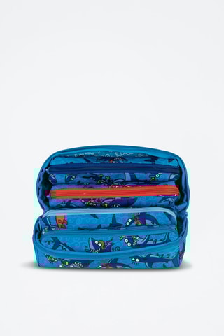 Etui - Turquoise en Donkerblauw
