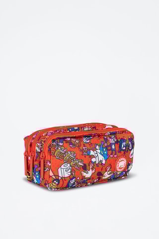 Etui - Rood en Marineblauw