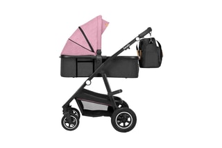2-in-1 Kinderwagen Amber Roze en Grijs