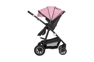 2-in-1 Kinderwagen Amber Roze en Grijs