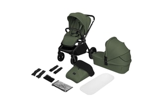 Multifunctionele Buggy 2-in-1 Mika Plus - Olijfgroen - Vanaf de Geboorte t/m 4 Jaar