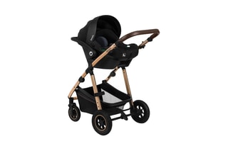 3-in-1 Kinderwagen Amber Zwart
