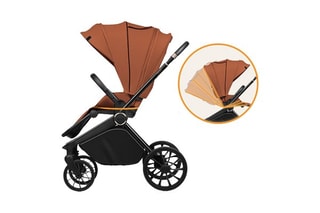 Multifunctionele Buggy 3-in-1 Mika Plus - Bruin - Vanaf de Geboorte t/m 4 Jaar